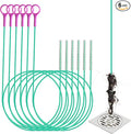 Drain Snake Hair Drain Clog Remover, 37-Inch Anti-Break Metal Sink Snake Drain Hair Removal Tool with Nylon Layer, Plumbing Snake Drain Cleaner Tool–6 Pack for Bathroom, Shower, Kitchen Sink, Bathtub