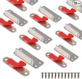Mousike Double Magnetic Door Catch，60lb Stainless Steel Cabinet Door Magnets with Strong Magnetic for Kitchen Cupboard Wardrobe Closet Cabinet Door Drawer Latch (12Pack)