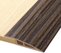 Vinyl Door Threshold Flooring Transition Strip Self Adhesive Carpet Edging Strip for Laminate Doorway Edge Threshold from 1/5" to 2/5" (Grayish Brown Wood Grain, 10 Ft)