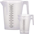 TCP Global 5 Liter (5000ml) Gallon Plastic Graduated Measuring and Mixing Pitcher (Pack of 3) - Holds 5 Quarts 1.25 Gallons- Pouring Cup, Measure & Mix Paint, Resin, Epoxy, Kitchen Cooking Baking