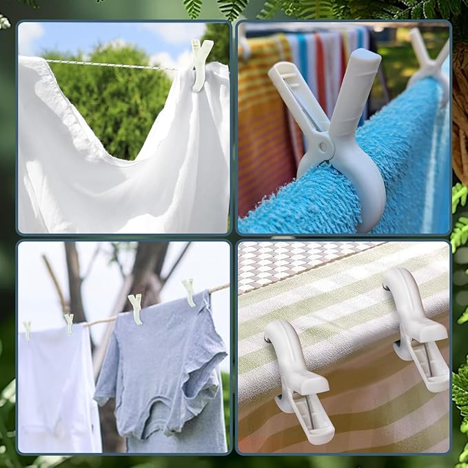 3.7 Inch Towel Clips for Beach Chairs 6 Pack,Beach Towel Clips Great Hold Durable,Durable Especially for Windy Days