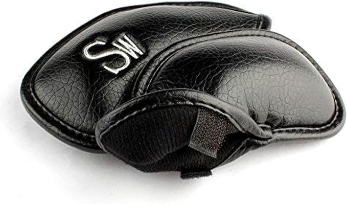 CRAFTSMAN GOLF 12pcs or 1pc Thick Synthetic Leather Golf Iron Head Covers Set Headcover Fit All Brands Callaway Ping Taylormade Cobra Etc. Also Custom Name