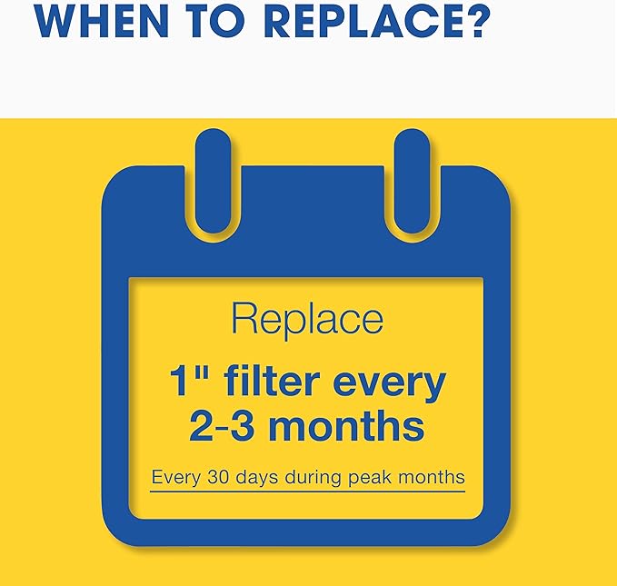 Aerostar 10x10x1 MERV 13-6 Count - Pleated Furnace & Air Conditioner Filters - Removes Bacteria, Dust, Cold & Flu Germs, Lint, Mold, Pet Dander, Allergy-Causing Pollen, Smog, Smoke & Viruses