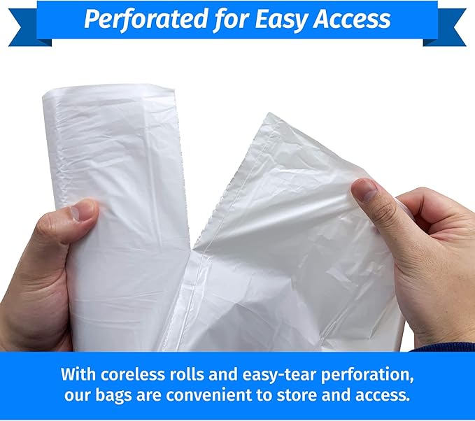 Reli. SuperValue 65 Gallon Trash Bags | 60 Count | Made in USA | Heavy Duty | Clear Multi-Use Garbage Bags