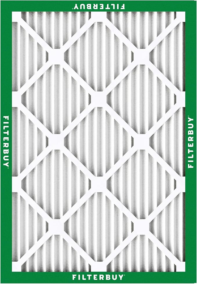 Filterbuy 25x32x1 Air Filter MERV 8 (MPR 700) Dust Defense Replacement (6-Pack), Electrostatic Pleated HVAC AC Furnace Filters, Made in USA (Actual Size: 24.50 x 31.50 x 0.75)