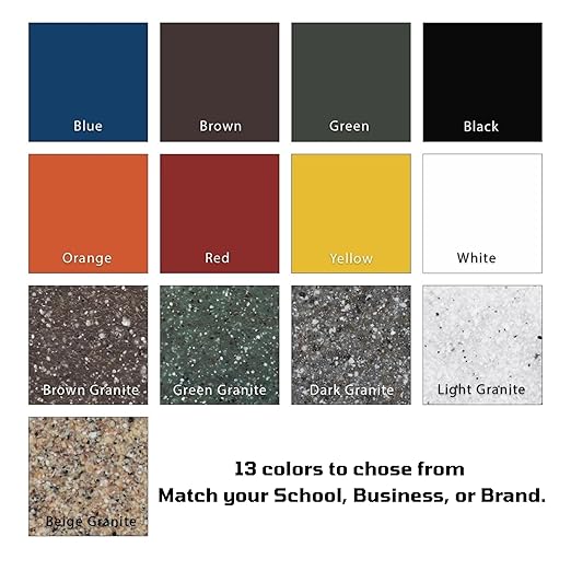 42 Gallon Round 100% Recycled Plastic Heavy-Duty Commercial Outdoor and Indoor Trash Can with Push Open Dome Lid and Internal Liner | Great for Schools and Businesses - Brown