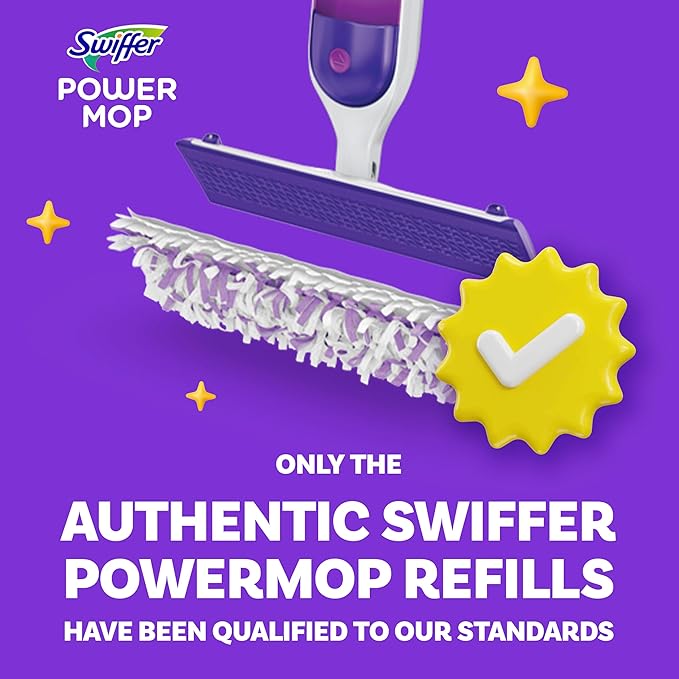 Swiffer PowerMop Multi-Surface Mopping Pad Refills, Made by Swiffer, for Floor Cleaning, 11 Count