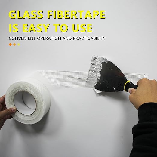 Drywall Joint Tape, 2" x 400 Feet Self-Adhesive Fiberglass Drywall Repair Mesh Tape for Wall Cracks and Seam Patch, 4 Rolls