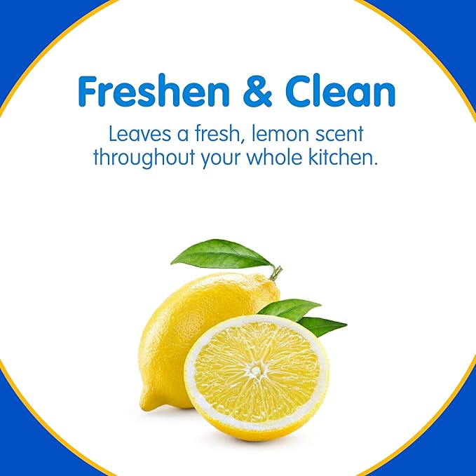 Compac Plink Garbage Disposal Cleaner and Deodorizer, Air Fresheners for Garbage Disposal, Home Accessory Cleaning Products for Kitchen, Drain Cleaners and Deodorizers, Lemon Scent, 40 Count, Yellow