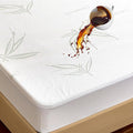 California King Mattress Protector Waterproof Mattress Pad Washable Bamboo Rayon Mattress Cover Breathable Noiseless Bed Protector 5" - 21'' Elastic Fitted Deep Pocket