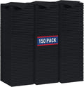 GLIMGLINT Black Microfiber Cleaning Cloth, 150 Pack Microfiber Towels for Cars, Lint Free, Scratch-Free, Highly Absorbent, Reusable Cleaning Rags for Car, Household, Shop Towels 14"X12"