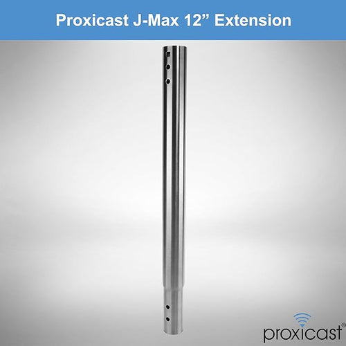 12 inch Stainless Steel Extension Pole for Proxicast J-Max Antenna Mounts (ANT-800-X12)