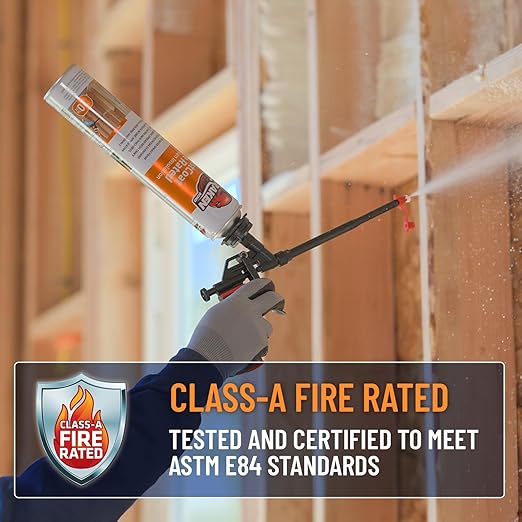 Kraken Bond Fastcoat Fire Rated Spray Foam Insulation Pallet Closed Cell Expanding Polyurethane Foam - Heat and Acoustic Insulation, Gun & Cleaner Not Includes, 3.840 Board Ft, 192 Pack