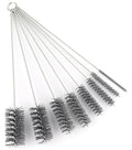 16 Inch Extra Long Pipe Cleaning Brush Set Abrasive Filament, 8 Piece Variety Pack for Removal of Rust, Corrosion, Paint, Etc.
