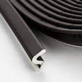 Weather Stripping Door Seal Strip Soundproof Q Foam Weather Stripping for Door Frame, Exterior Door Weather Stripping for Large Gap, Easy to Install（Brown, 21FT