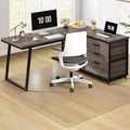 Clear Chair Mat, 60" x 50" Office Chair Mat for Hard Floors, Desk Floor Mat for Gaming, Vinyl Floor Mat for Home Office Kichen Living Room, Clear