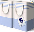 Kitsure Laundry Hamper - 2-Pack Collapsible Laundry Baskets with Well-Stitched Handles, Free-Standing Clothes Hamper with Rigid Top Edge for Household, Dorm Use, 2 x 75L, Blue