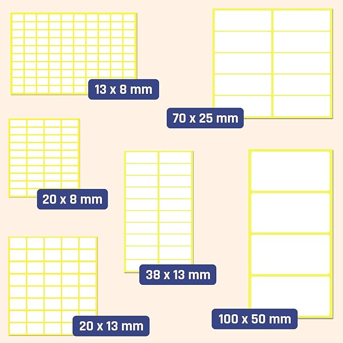200 Pack, 4" x 2", Labels Stickers for Storage Bins - Matte White