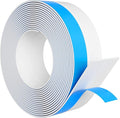 Weather Stripping Door Seal, Silicone Strip for Frame and Gaps Draft Stopper,Glass Shower Door Sweep, White, 20 Feet x 2 Inch