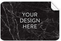 100 Custom Vinyl Stickers - Upload Your own Image, Text, Design, Logo - Personalized Logo Labels for Handmade, Packaging, Bottle, Jars, Candle, Brand Stickers (Black Marble, 4x2)