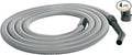 Cen-Tec Systems 20 Ft. Premium Shop Vacuum Extension Hose with 2 tank adapters and 1.25" curved end, Silver