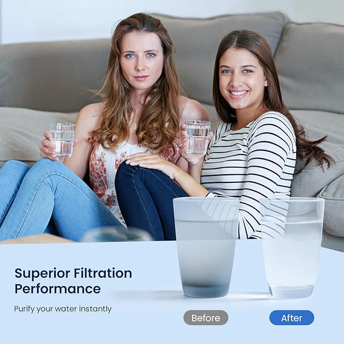GLACIER FRESH Replacement for MWF Refrigerator Water Filters, SmartWater MWFP, MWFA, GWF, HDX FMG-1, WFC1201, RWF1060, 197D6321P006, Kenmore 9991, 3 Pack