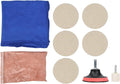 Cerium Oxide Glass Scratch Remover, Windshield Scratch Remover, 100g Cerium Oxide Powder Polishing Kit Wheels Set Polish Pads, Glass Polishing Kit