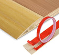Floor Transition Strip Vinyl Door Threshold Ramp Self Adhesive Carpet Edging Strip Doorway Edge Trim, Overlap Edge Reducer for Laminate Carpet, Floor, Tile (Raw Wood Grain, 1/5" to 2/5", 6.6Ft)