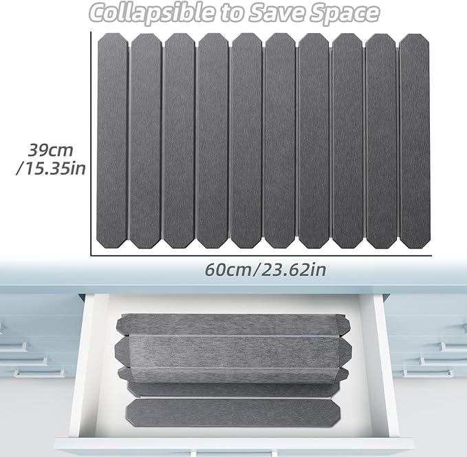 Large Stone Drying Mat for Kitchen Counter - 24"x16" Quick Dry Dish Drying Mat for Cups Dishes Bottles - Absorbent Non-Slip Diatomaceous Earth Mats (Dark Grey)