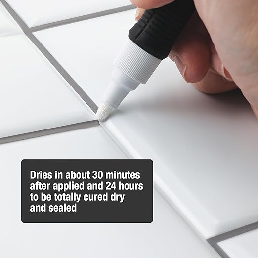 Danco 0.25 oz. Tile Grout Coating Pen for use on Bathroom and Kitchen Tiles (12168)