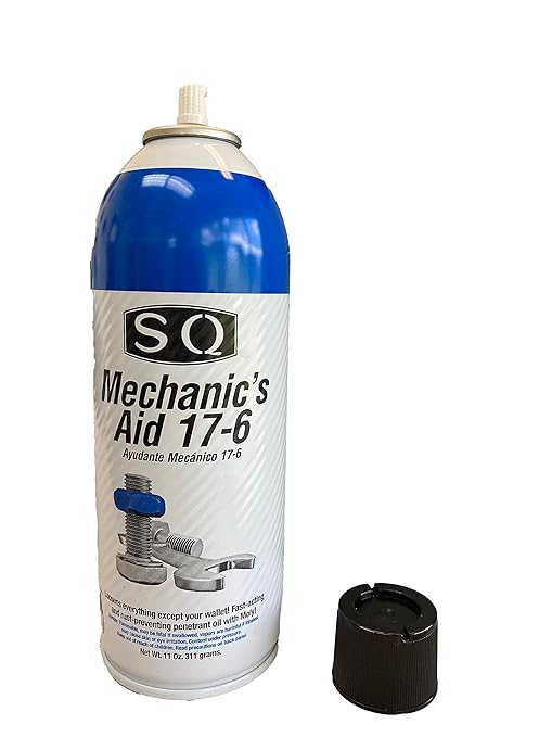 SQ Lubricant Combo, SQ Mechanic's Aid 17-6 Penetrating Catalist, 5 in 1 Multipurpose Lubricant, Silicone Lubricant Heavy Duty (8)