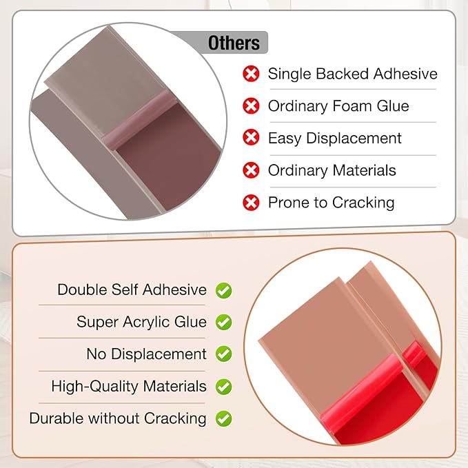 Floor Transition Strip Self Adhesive Vinyl Door Threshold for Doorways Carpet Edging Trim Overlap Edge Reducer for Laminate Floor, Carpet, Tile (Grayish Brown Wood Grain, 1/5" to 2/5", 10Ft)