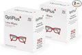 OptiPlus Eyeglass Lens Wipes l Pre-Moistened l Cleaning Wipes for Glasses, Smart Phones, Optical Lens, Goggles, and Watch Screen l Quick-Dry & Scratch-Free | 252 Count (504 Count (Pack of 1))
