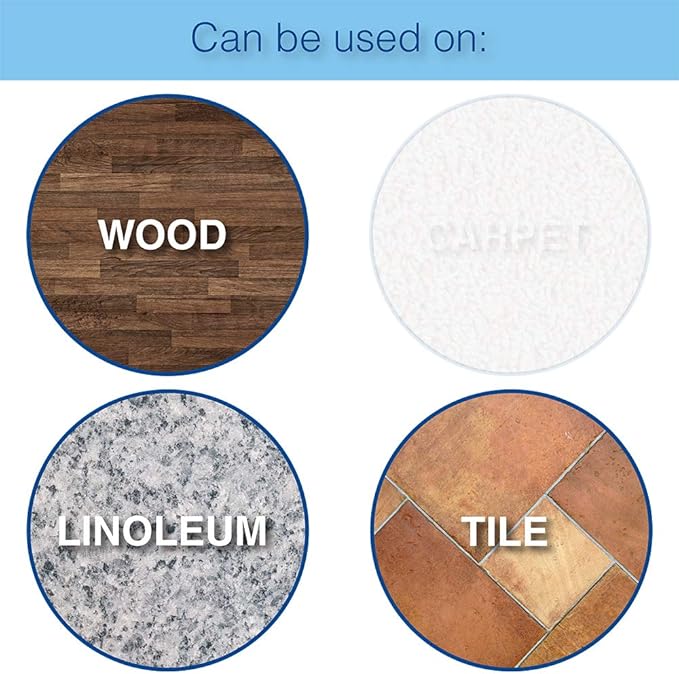SoftTouch Heavy-Duty Felt Furniture Pads – 2" Round Self-Adhesive Floor Protectors for Hardwood, Tile & Laminate – Scratch-Resistant, Linen, 6 Pack
