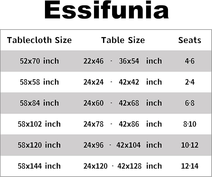 Classic Gingham Buffalo Tablecloth Fabric - Oblong 58x144 Inch Water Proof Checkered Table Cloth for Indoor Outdoor - Table Cover for Birthday, Picnics, BBQs, and Parties