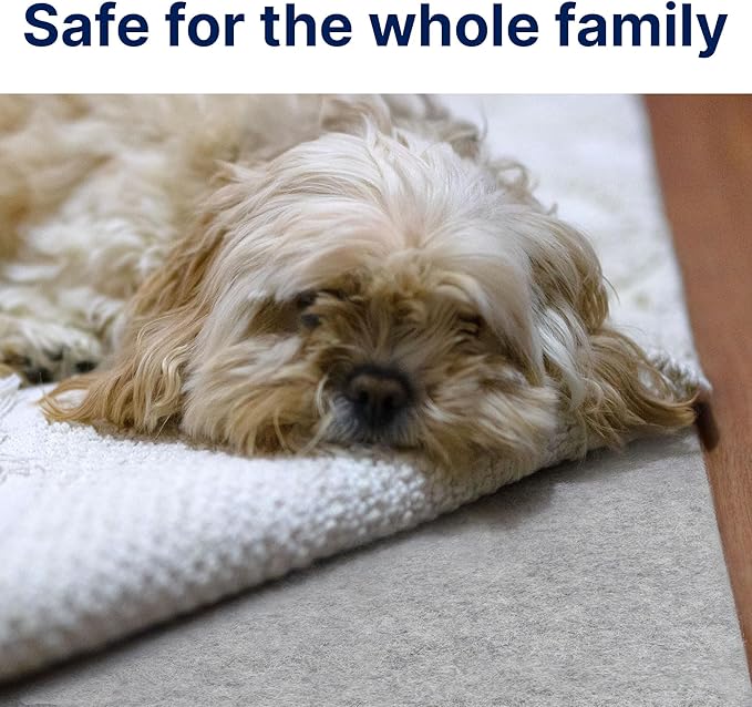 RUGPADUSA - Eco-Plush - 9'10" x 13'10" - 1/4" Thick - 100% Felt - Premium Cushioned Rug Pad - Available in 3 Thicknesses, Many Custom Sizes