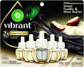 Air Wick Plug In Scented Oil Refills, Sweet Vanilla + Shea Butter, Air Fresheners for Home Long Lasting, Room Fresheners,Air Freshener Plug In, Vanilla Essential Oils, House Essentials, 5 ct