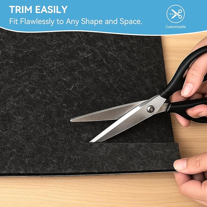 Warmstar 9x12 FT Non Slip Rug Pad,100% Waterproof Felt Rug Pad for Hardwood Floors,1/4” Thick Soft Carpet Pad with Natural Rubber Backing, Secure Grip & Floor Protection