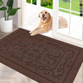 FONEYI Indoor Doormat, Front Back Door Mat 32"x40" Washable, Rubber Backing Non Slip Door Mats, Low-Profile Absorbent Entrance Doormats Inside Floor Mats for Entryway, Resist Dirt Entry Rugs, Coffee