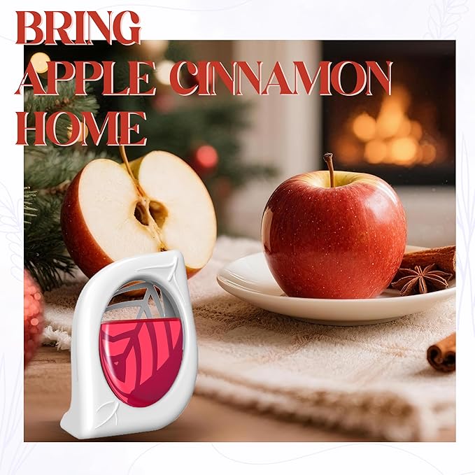 Air Freshener for Home, 4 Pack, Apple Cinnamon, Odor Eliminator for Small Area Closets Bathroom Pets Strong Odor, Up to 120 Days