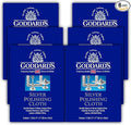 Goddard's Silver Polishing Cloth for Jewelry, Remove Tarnish on Plated or Sterling Silver, Gold, Antiques, and Leaves Tarnish Protection, 6 Cloths