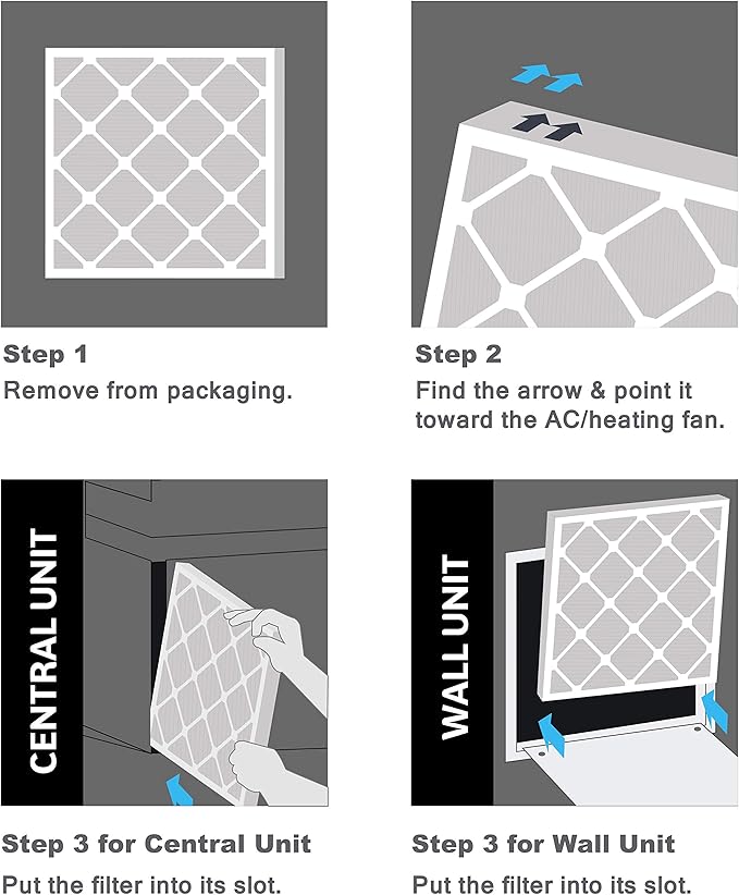 Aerostar Air Filters 28x34x1 MERV 11,Healthier Air For Your Home, 28" x 34" x 3/4", Box of 6