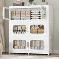 150GAL Extra Large Storage Bins with Lid, 600QT Storage Bins with Wheels, Folding Closet Organizer, Stackable Collapsible Plastic Storage Containers for Home, Office, Dorm, 3Pack White
