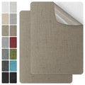 J.CARP 2Pcs Linen Repair Patches, Large Self-Adhesive Fabric Patch for Sofas, Couch, Furniture, Car Seats (8 * 11 inches-2PCS Floral Khaki)