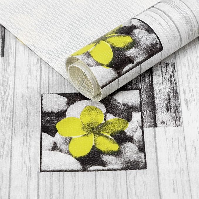 Shelf Liner 18" W x 96" L Non Adhesive Kitchen Drawer Liner, Waterproof Shelf Liner Durable Anti-Slip for Kitchen Cabinets