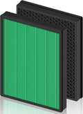 400/400S Replacement Filter for Coway AIRMEGA Max2 400 400S 400(G) 400S(G) Air Purifier, Max2 Green True HEPA and Active Carbon Filter Set, AP-2015-FP, 2 Pack