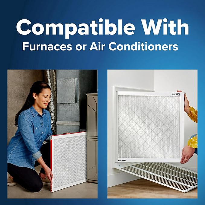 Filtrete 16x16x1 AC Furnace Air Filter, MERV 11, MPR 1000, Micro Allergen Defense, 3-Month Pleated 1-Inch Electrostatic Air Cleaning Filter, 6 Pack (Actual Size 15.81x15.81x0.81 in)
