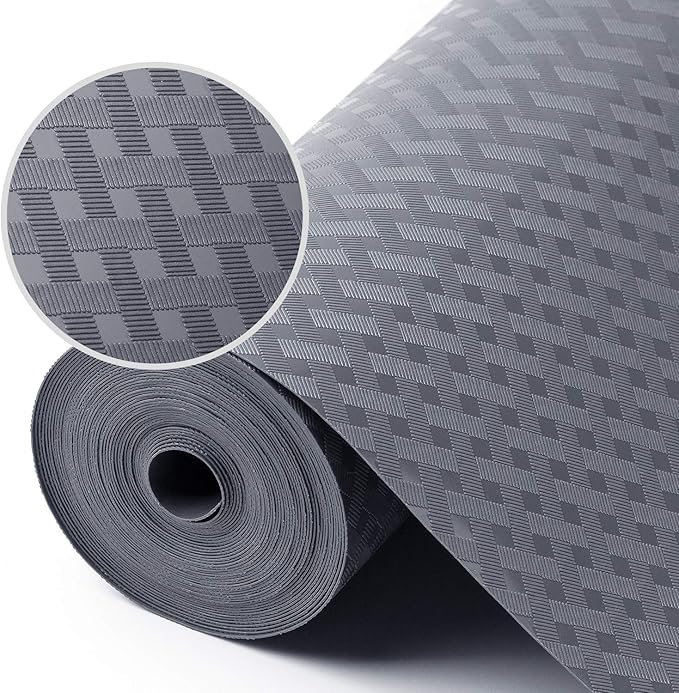 Shelf Liners for Kitchen Cabinets Refrigerator Liners Waterproof & Oil-Proof Kitchen Cupboard Liner Durable Plastic Drawer Mats EVA Material Non Adhesive Fridge Liner for Shelves