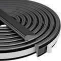 Wedge-Shape Window Weather Stripping Door Frame Seal Strip 118” White,Upgrade Black Foam,Soundproofing,Draft Stopper,Winter Insulation,Noise Blocker, Gap Filler for Exterior Front Door Side