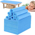 Disposable Bed Sheets for Massage Table 200 Pcs 31" x 71" Waterproof Massage Table Sheets Soft Non Woven Fabric SPA Massage Table Bed Cover Breathable for Beauty Tattoos Waxing Travel (Blue)